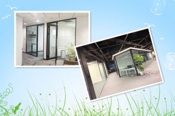  辦公室玻璃隔斷選用的材料環(huán)保嗎-秉帝隔斷